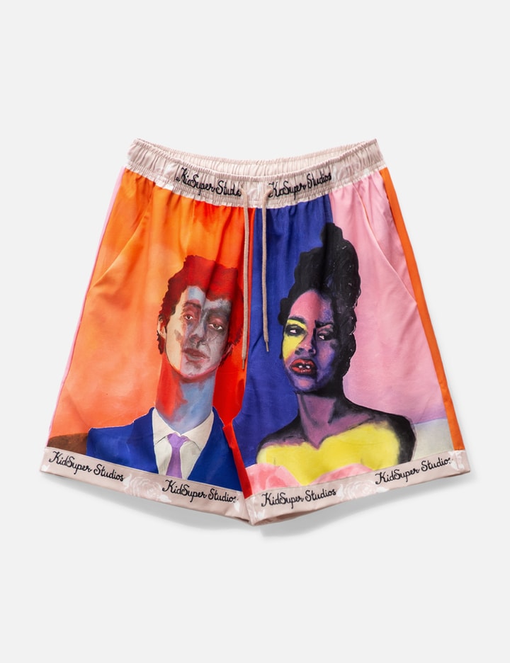 BOY & GIRL PAINTED PORTRAIT SHORTS