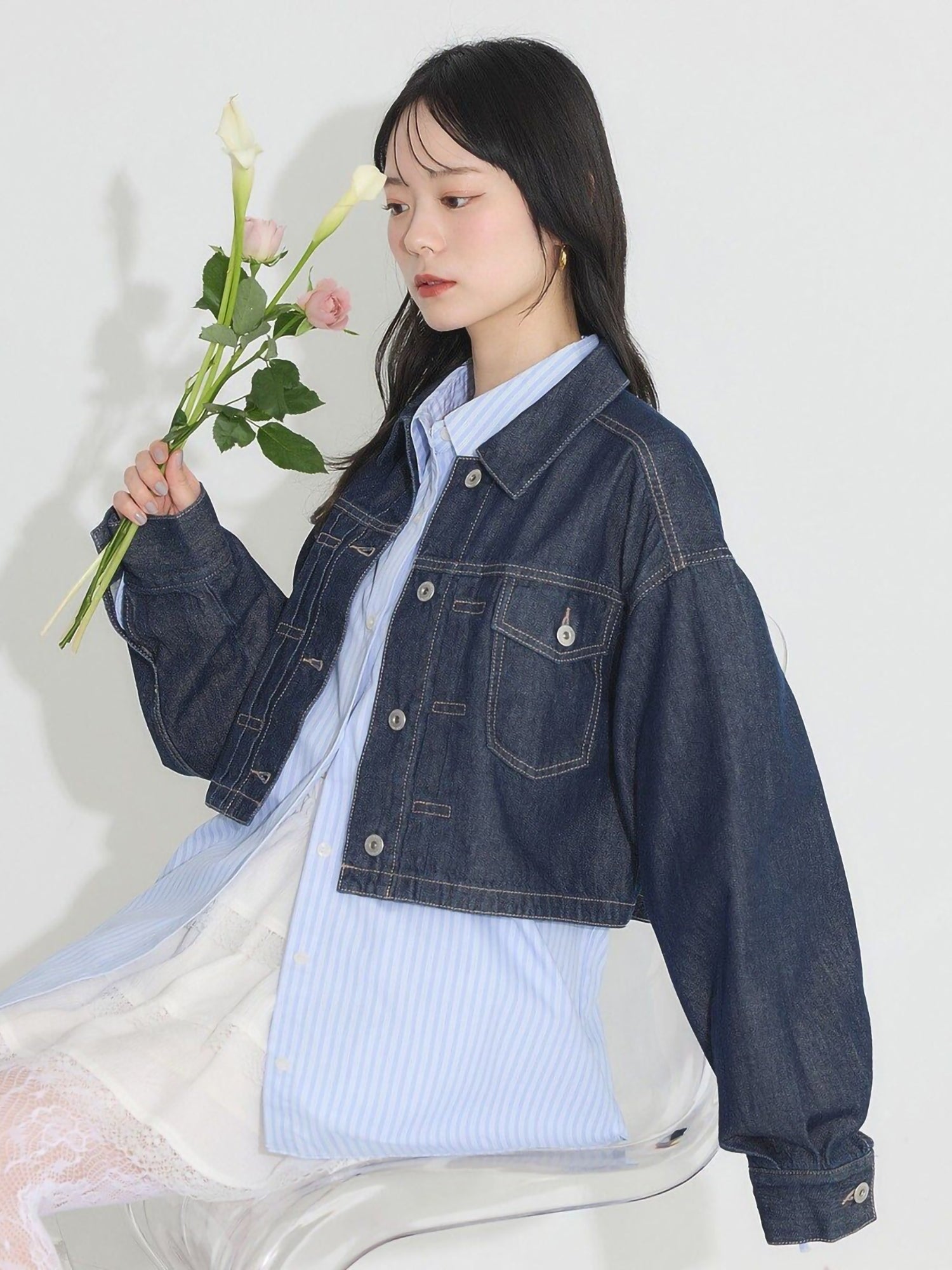 Nika Short Denim Jacket