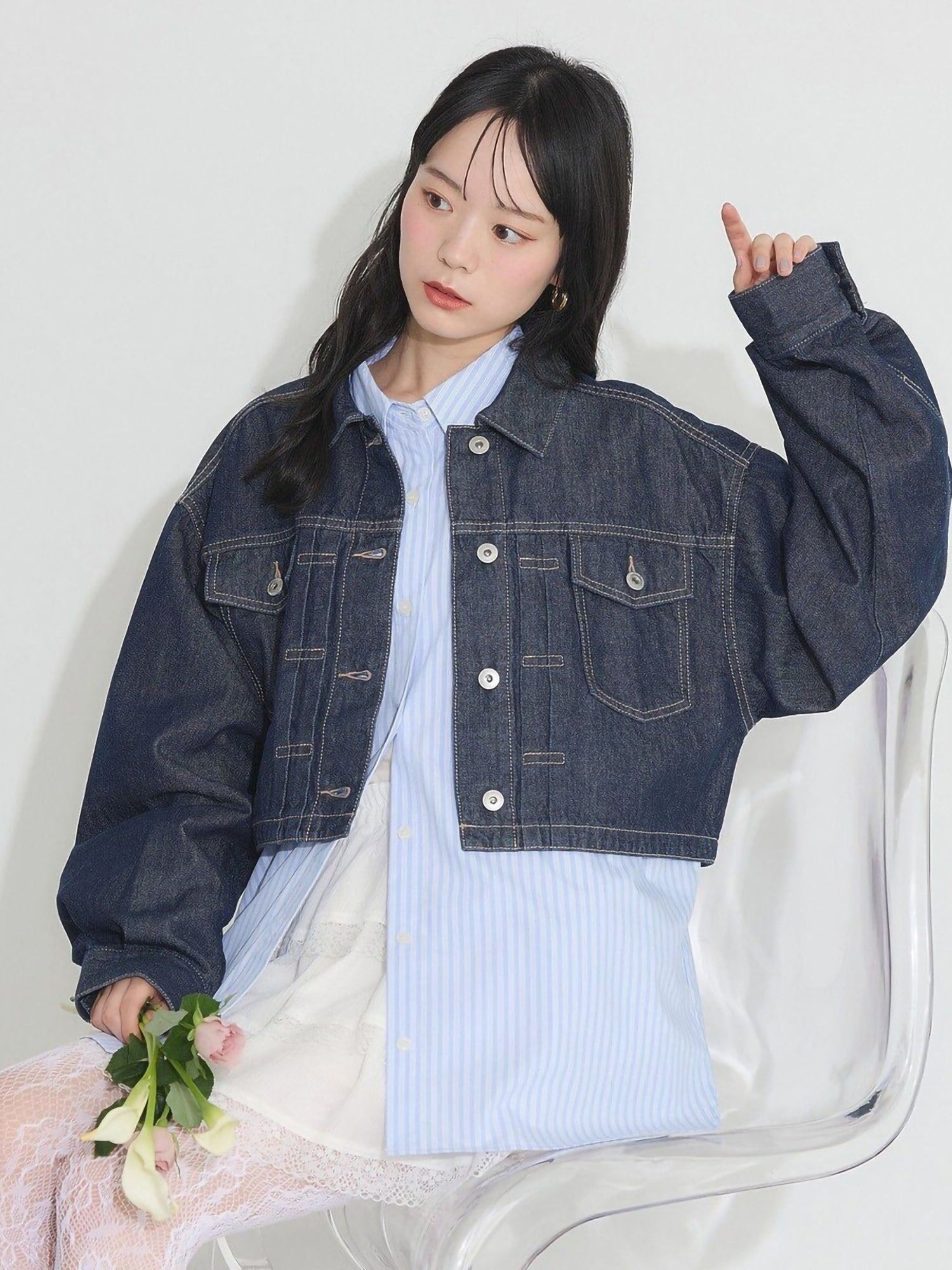Nika Short Denim Jacket