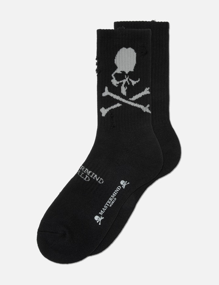 Distressed Crew Socks 2