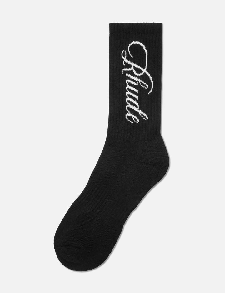 Vertical Script Socks