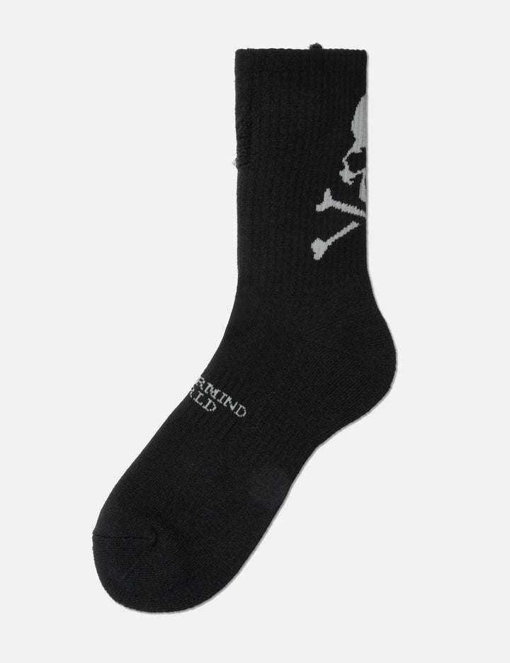 Distressed Crew Socks 1