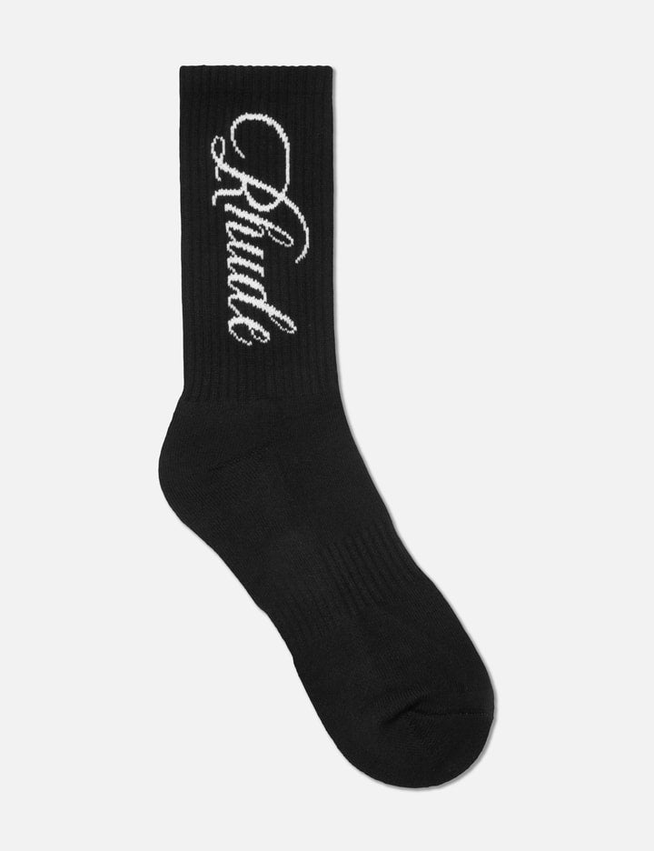 Vertical Script Socks