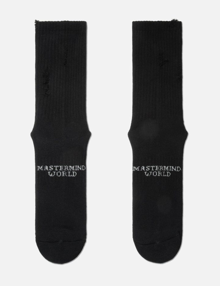 Distressed Crew Socks 1