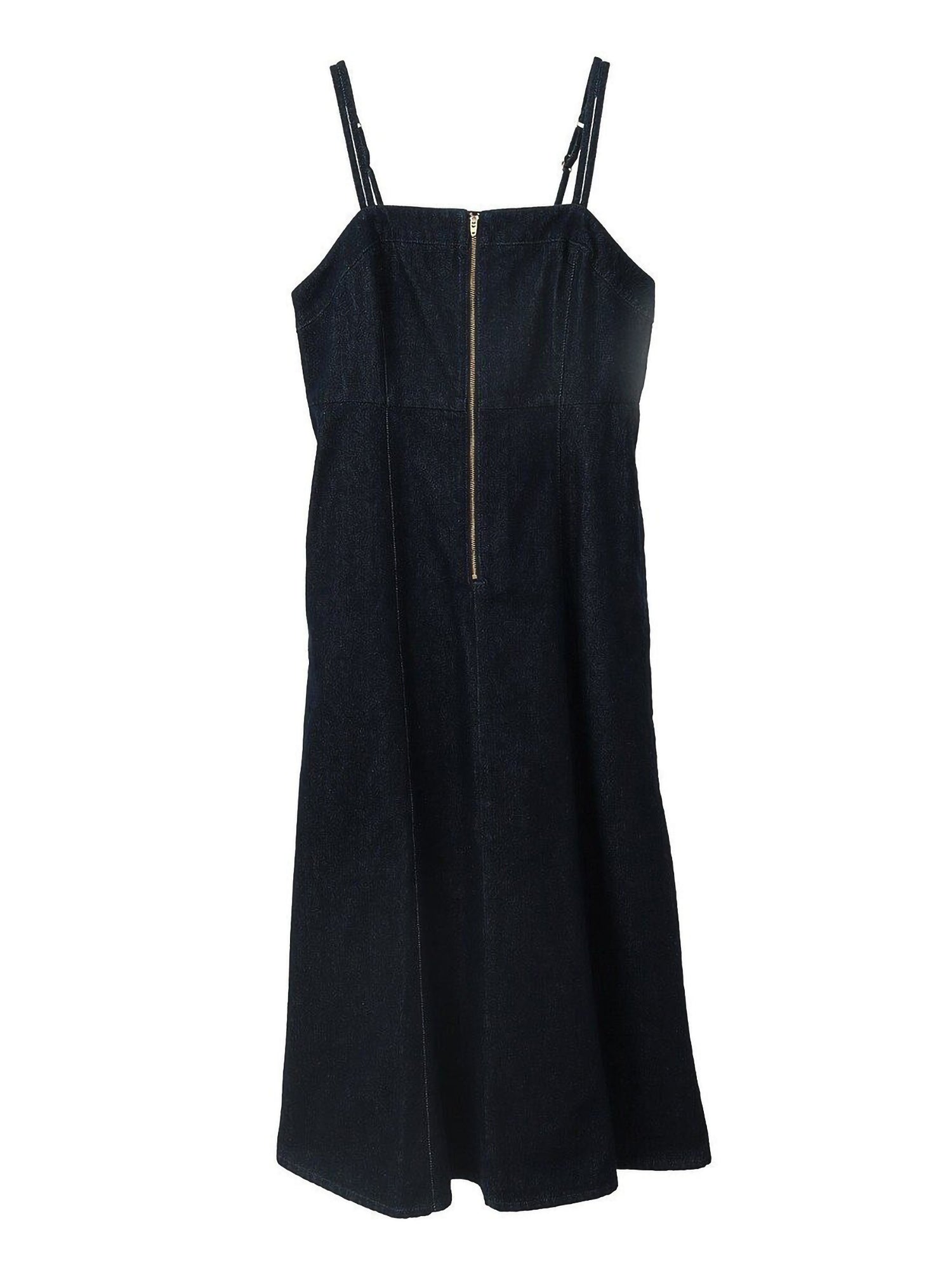 Sokei Lace Up Denim Dress