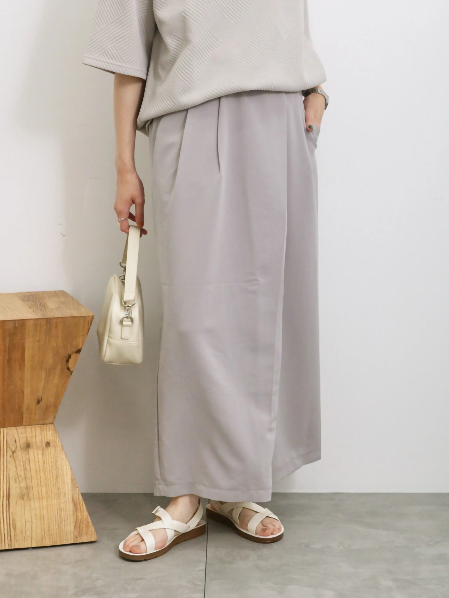 Sorakaze Wrap-Style Wide Pants