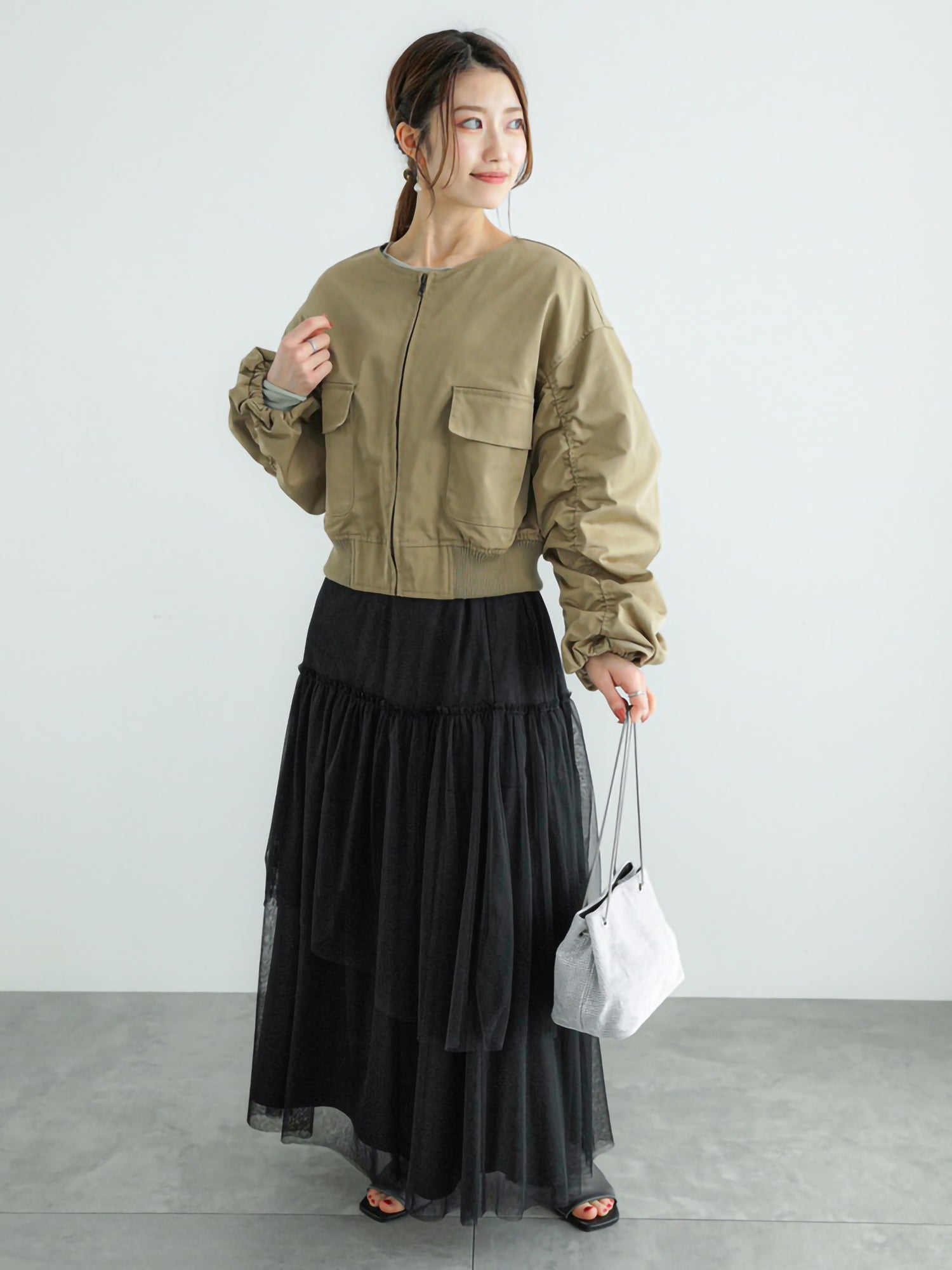 Sorena Short Gathered Blouson