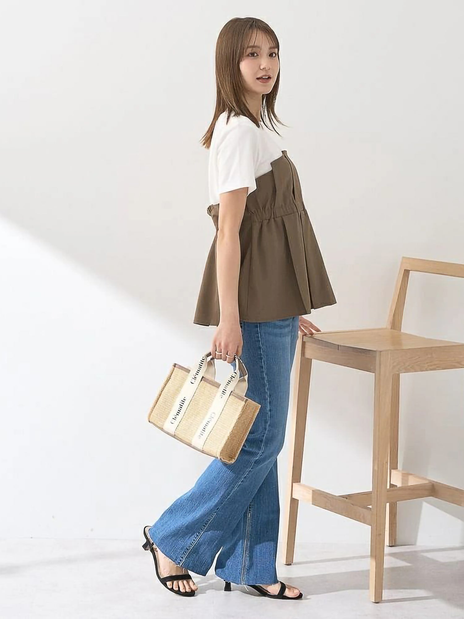 Suisen Flare Denim Pants