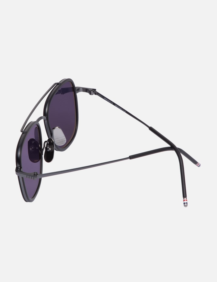 Acetate and Titanium Rectangular Aviator Sunglasses