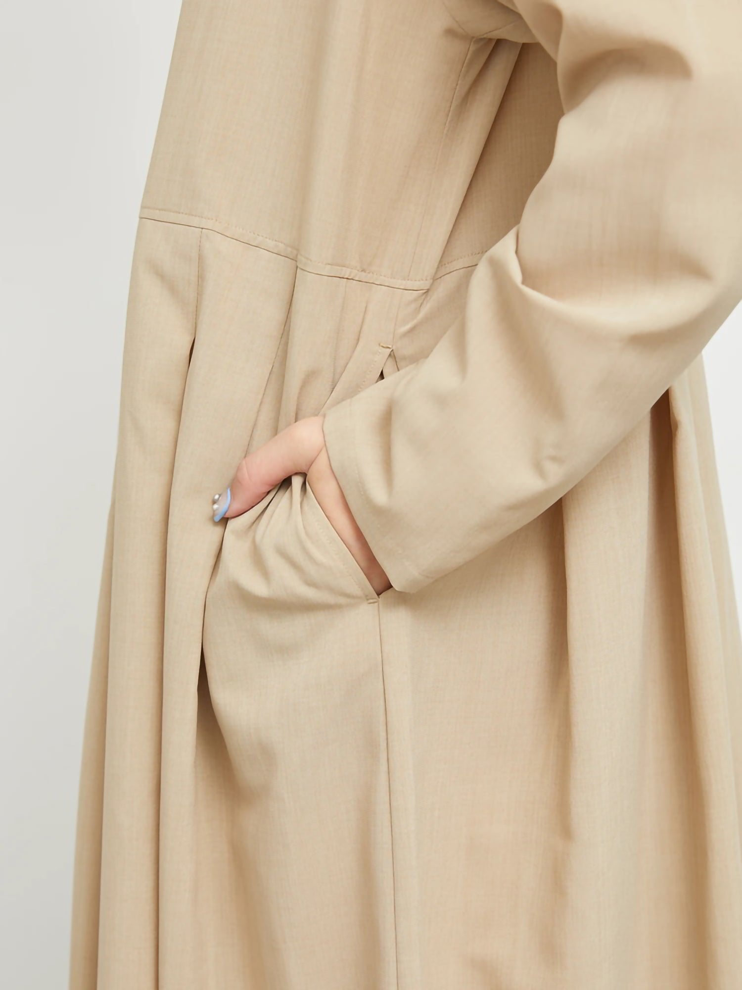 Suzuhara [Water Repellent] Stand Collar Dress
