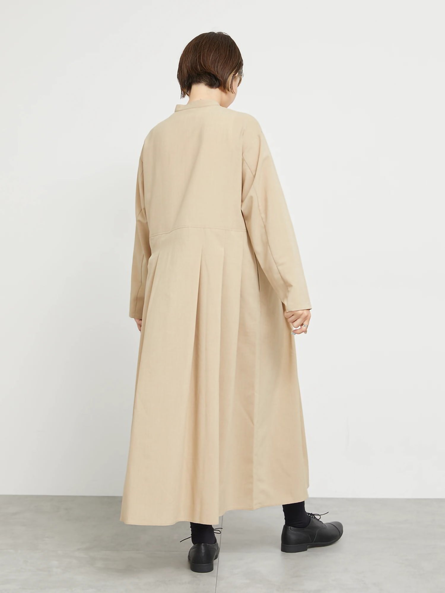 Suzuhara [Water Repellent] Stand Collar Dress