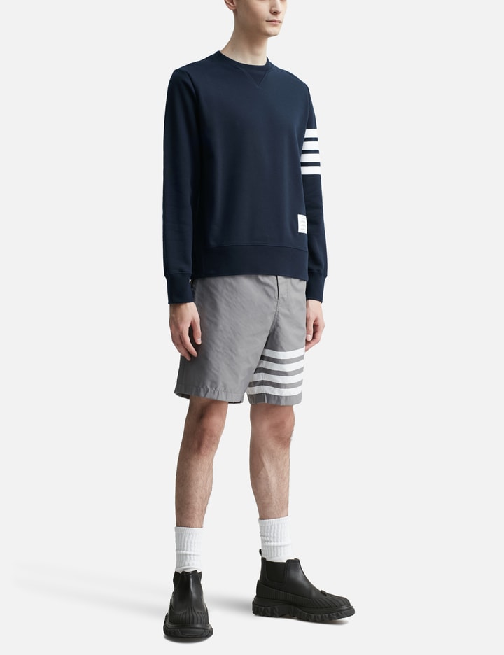 Loopback Jersey Knit 4-Bar Crewneck Sweatshirt