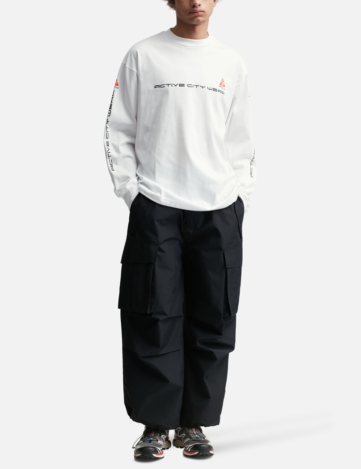 “Active City Wear”  Massive Long Sleeve T-shirt With Drawstrings