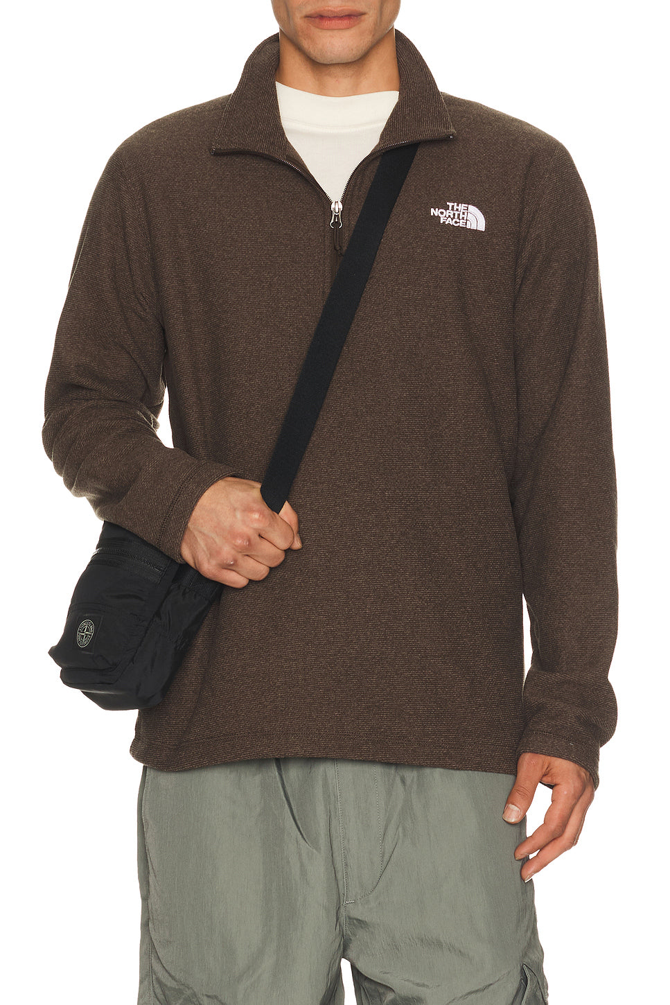 Textured Cap Rock 1/4 Zip Sweater