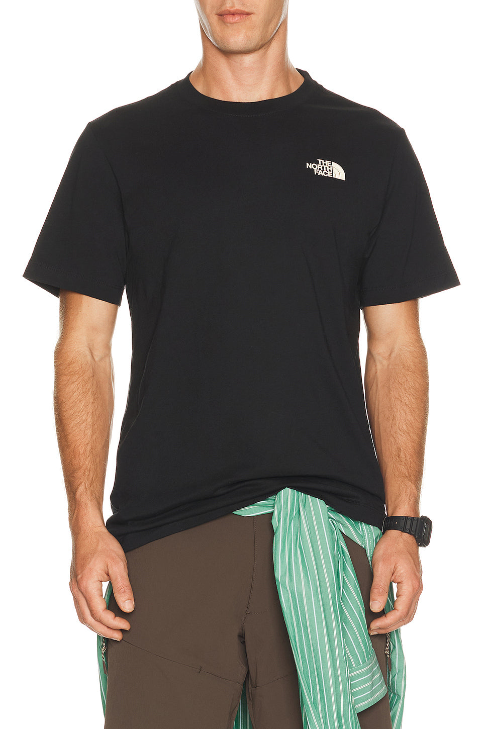 Men's Never Stop Postcard Regular Short Sleeve Tee in TNF Black