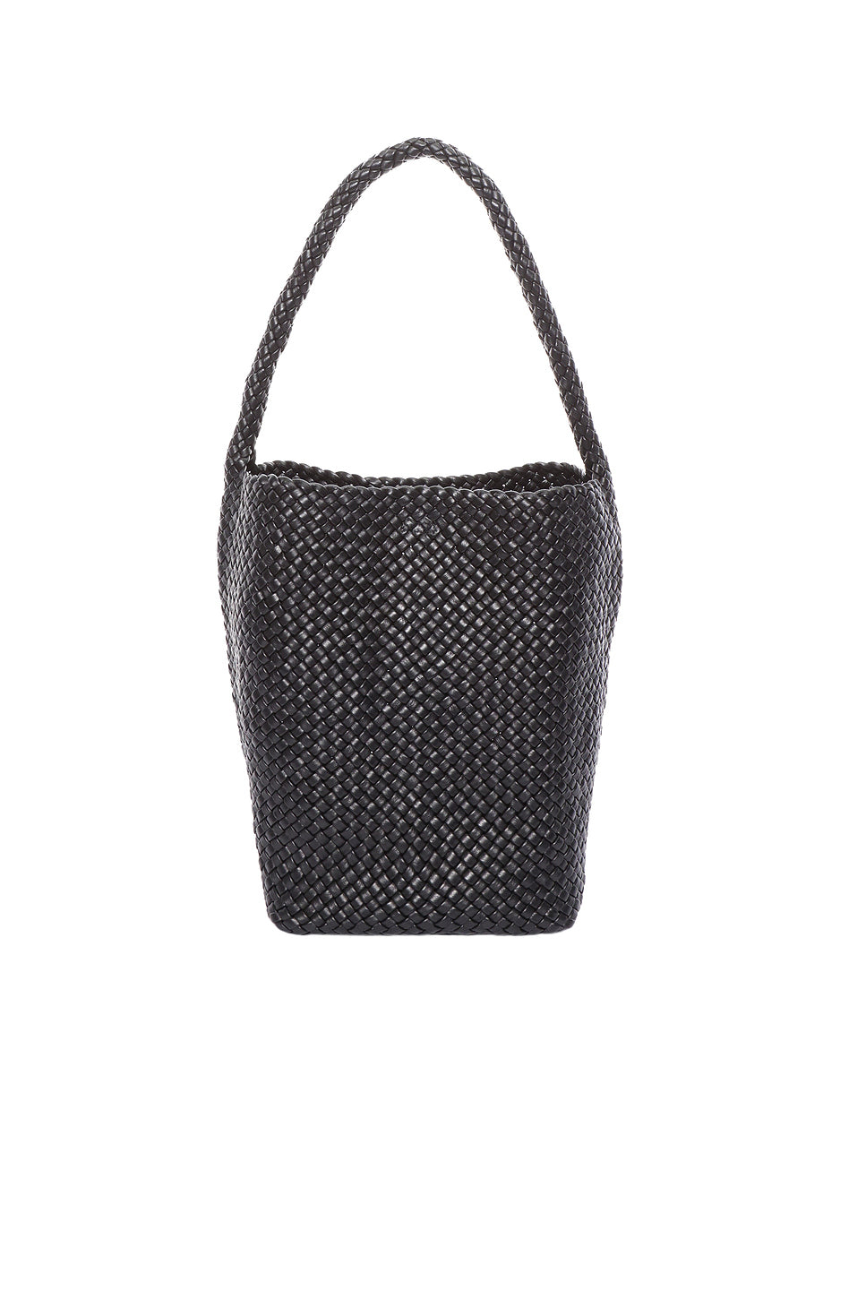 Small Woven North South Tote Bag