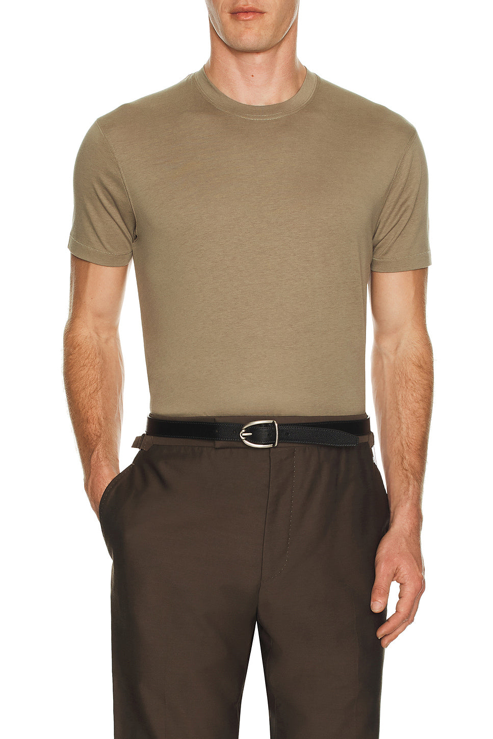 Lyocell Cotton Short Sleeve Crew Neck
