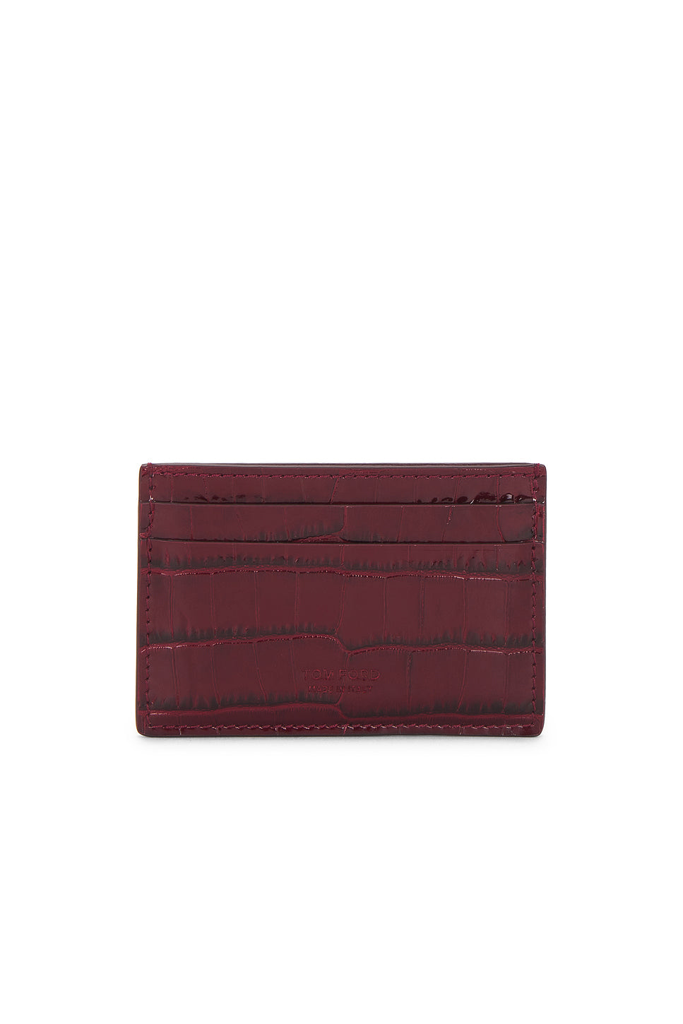 Shiny Printed Croc Exotic Line Classic Card Holder