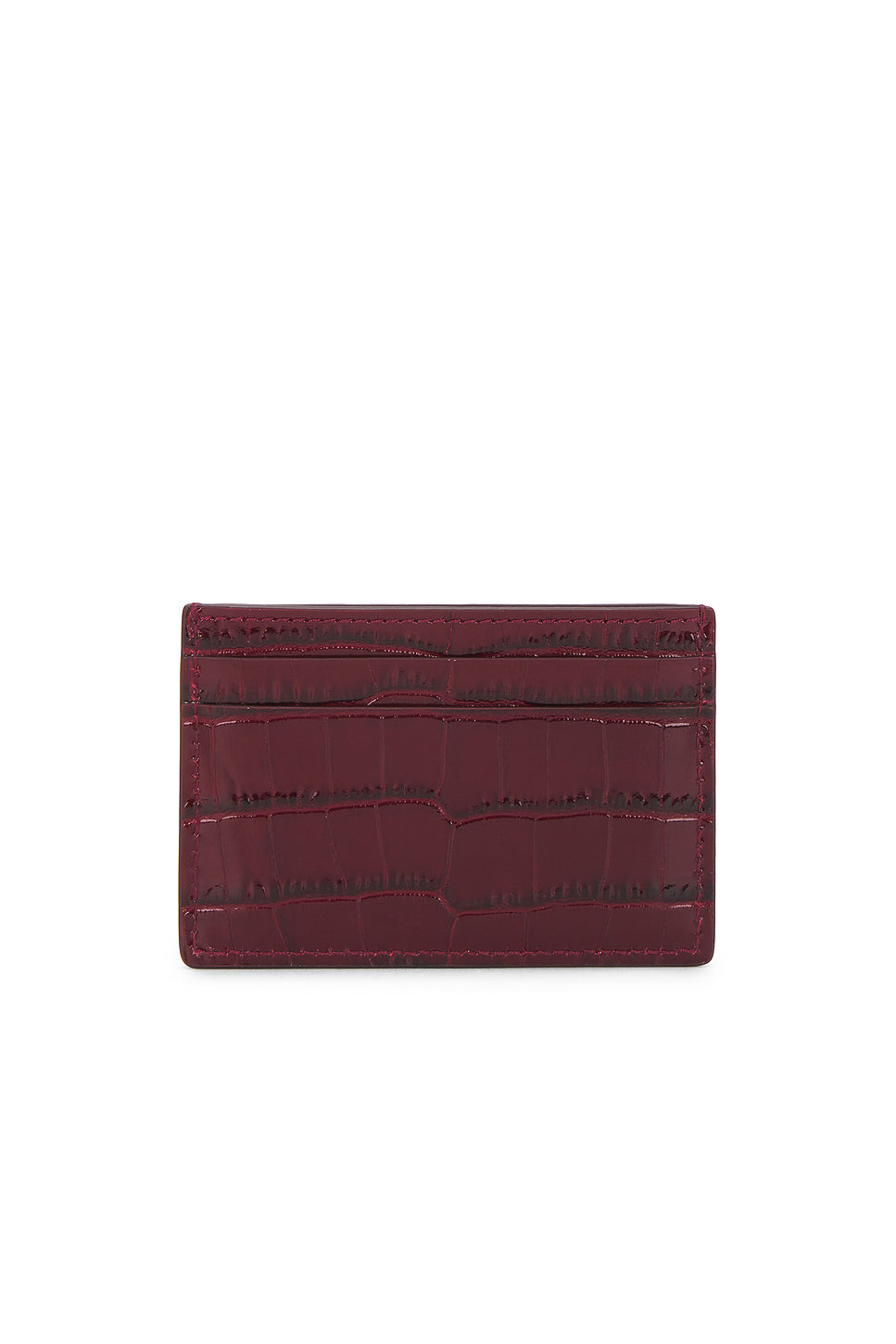 Shiny Printed Croc Exotic Line Classic Card Holder