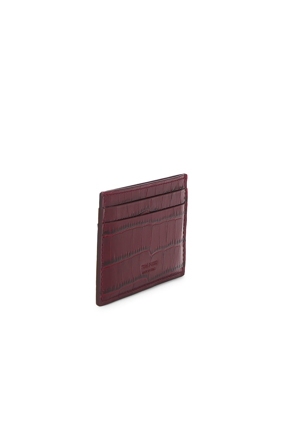 Shiny Printed Croc Exotic Line Classic Card Holder