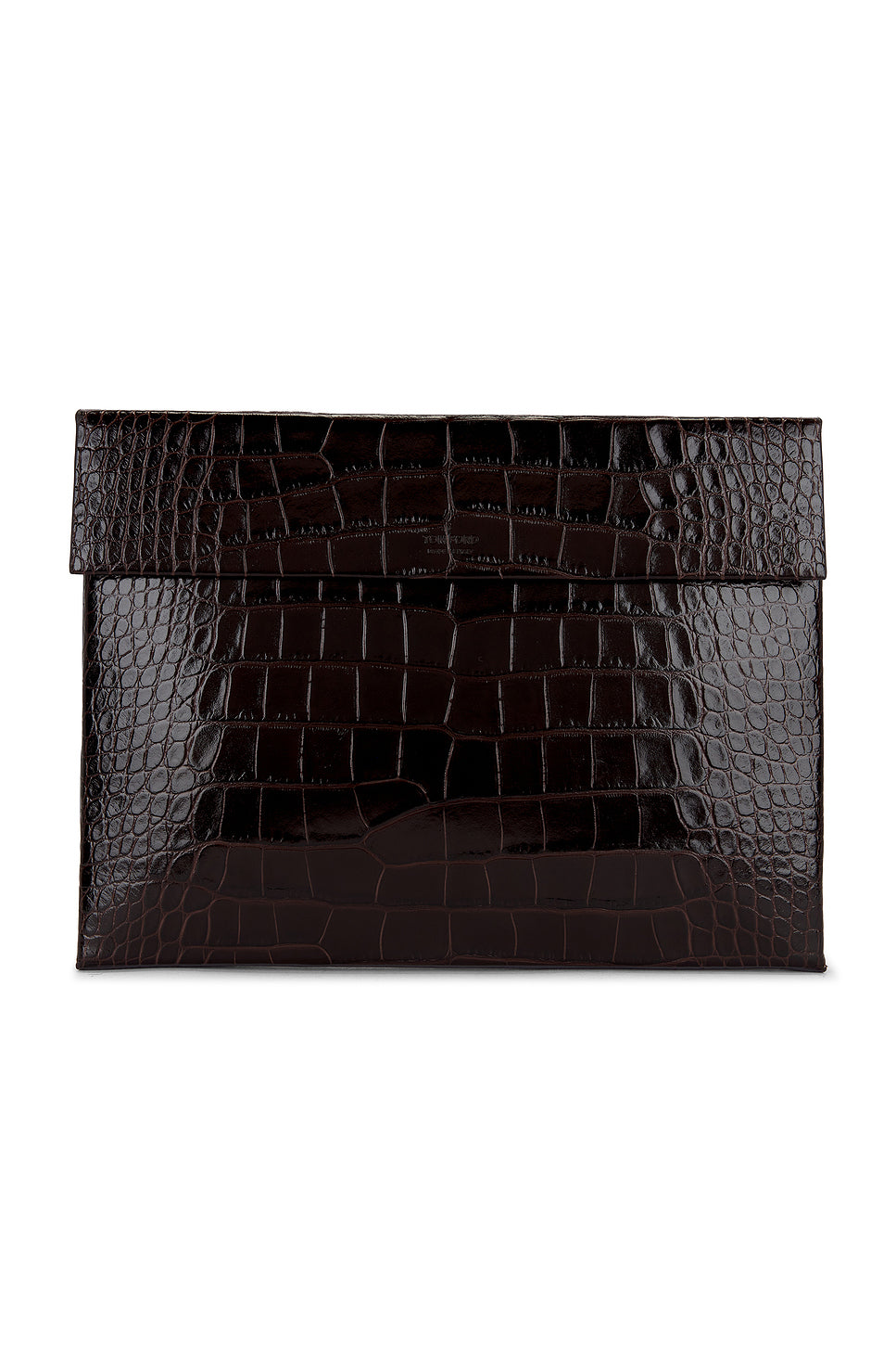Shiny Printed Croc Slim Flap Portfolio