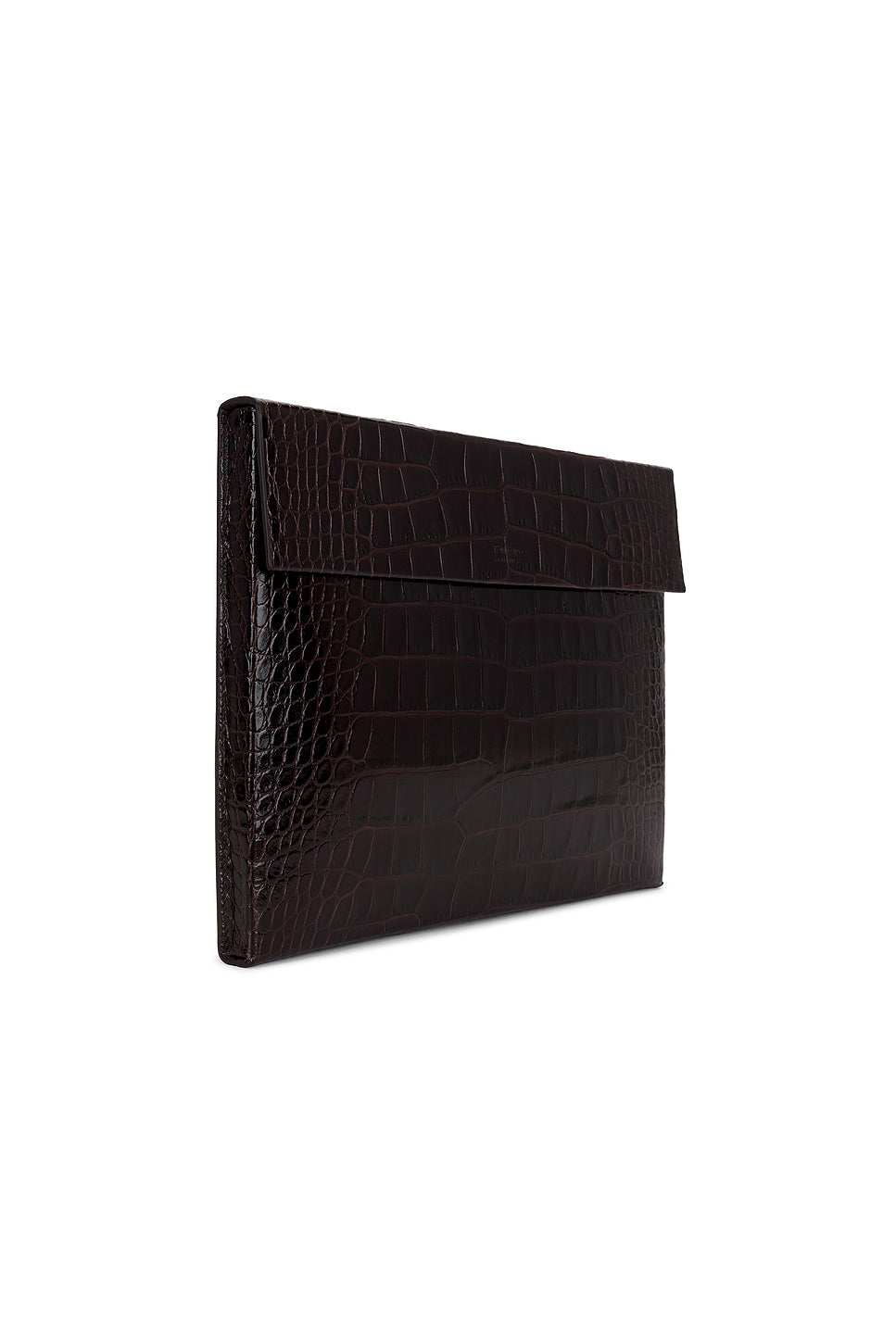 Shiny Printed Croc Slim Flap Portfolio
