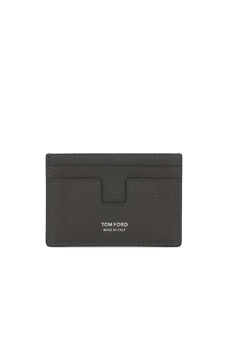 Soft Grain Leather T Line Classic Card Holder