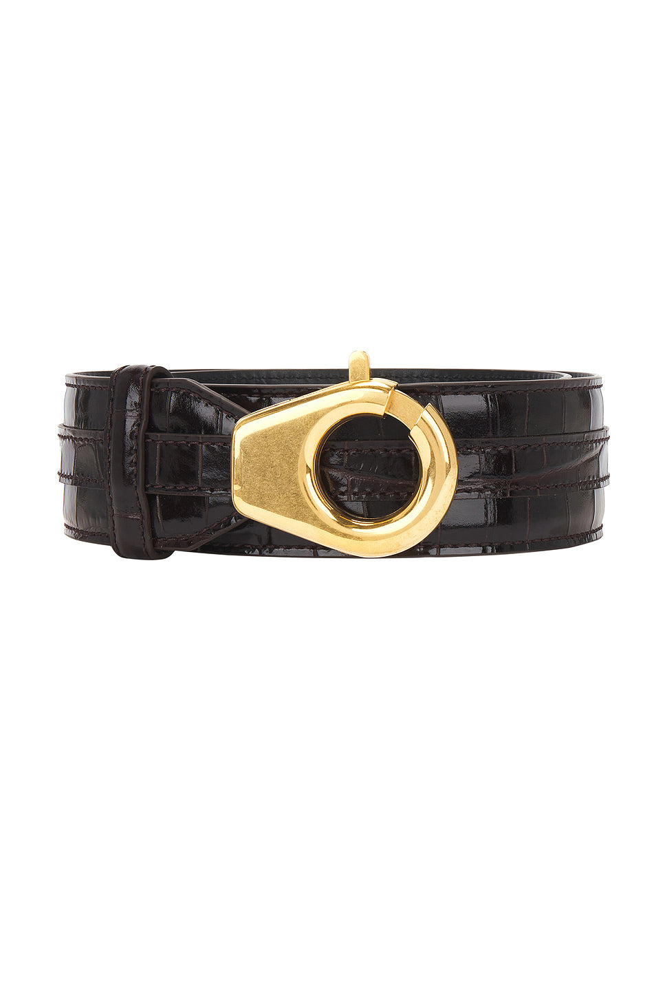 Shiny Printed Croc Belt