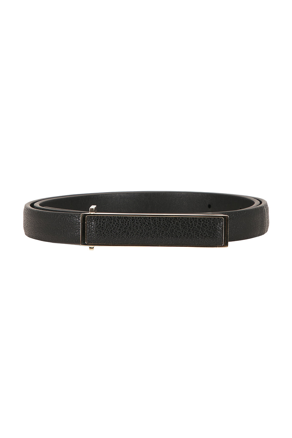Shiny Supple Grain Leather Belt