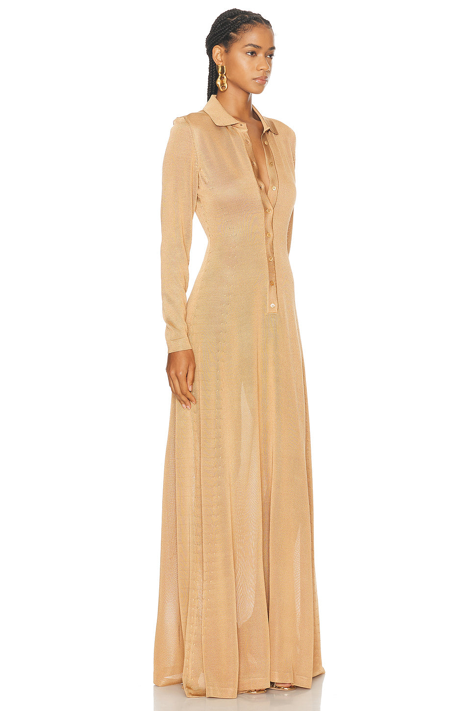 Slinky Polo Long Dress