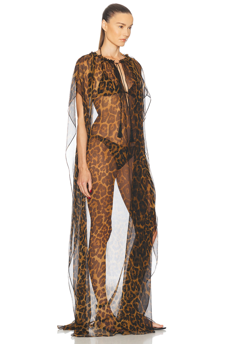 Leopard Kaftan Dress