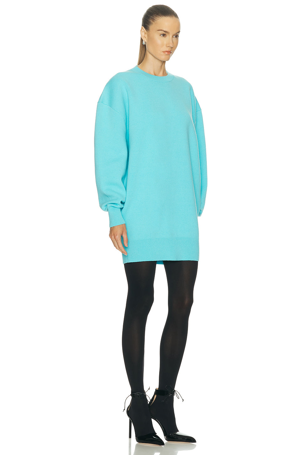 Sculptural Double Face Mini Dress
