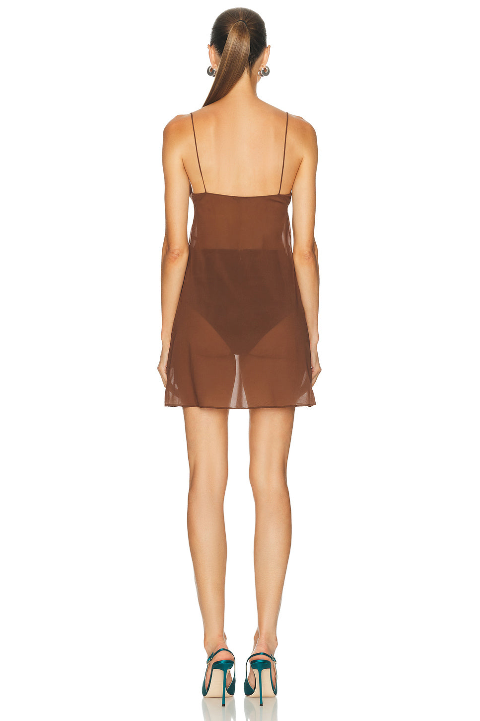 Stretch Georgette Cocktail Slip Dress
