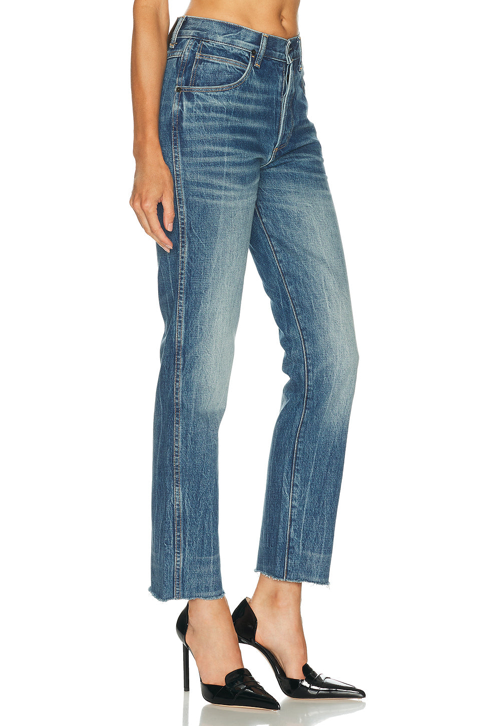 Stonewashed Denim Melanie Straight Leg