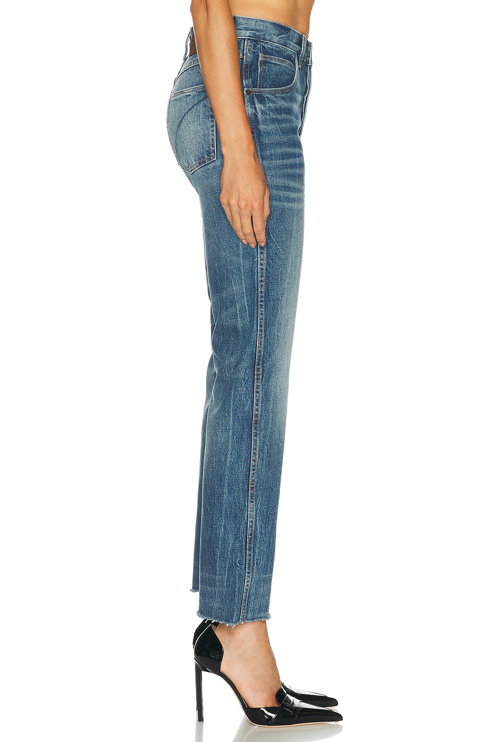 Stonewashed Denim Melanie Straight Leg