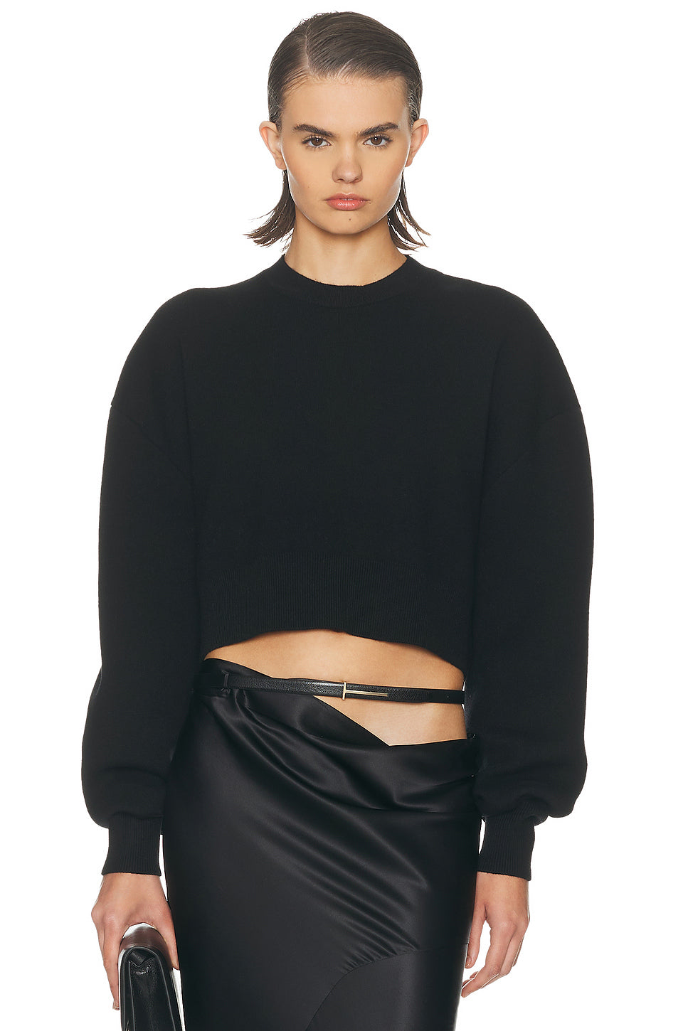Sculptural Double Face Sweatshirt