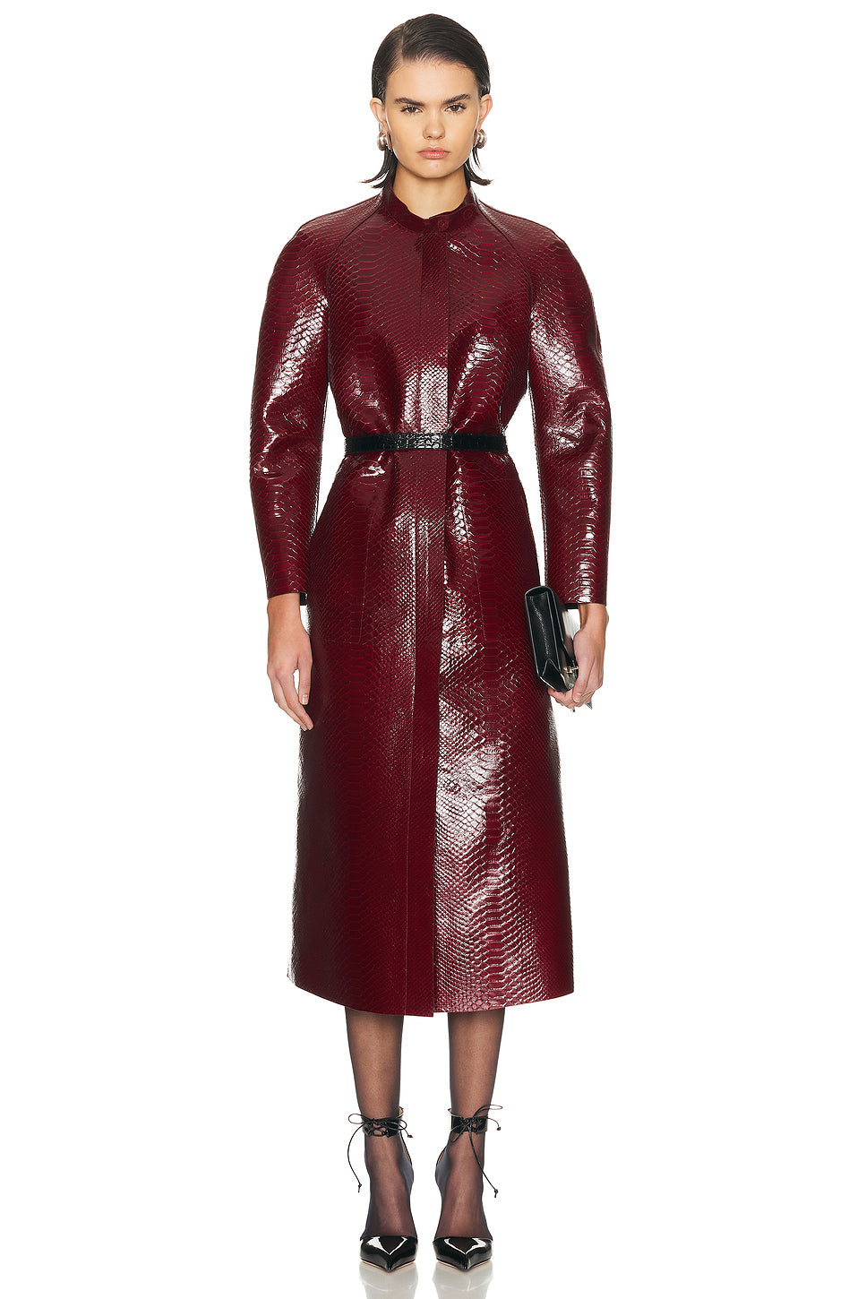 Leather Duchesse Biker Coat