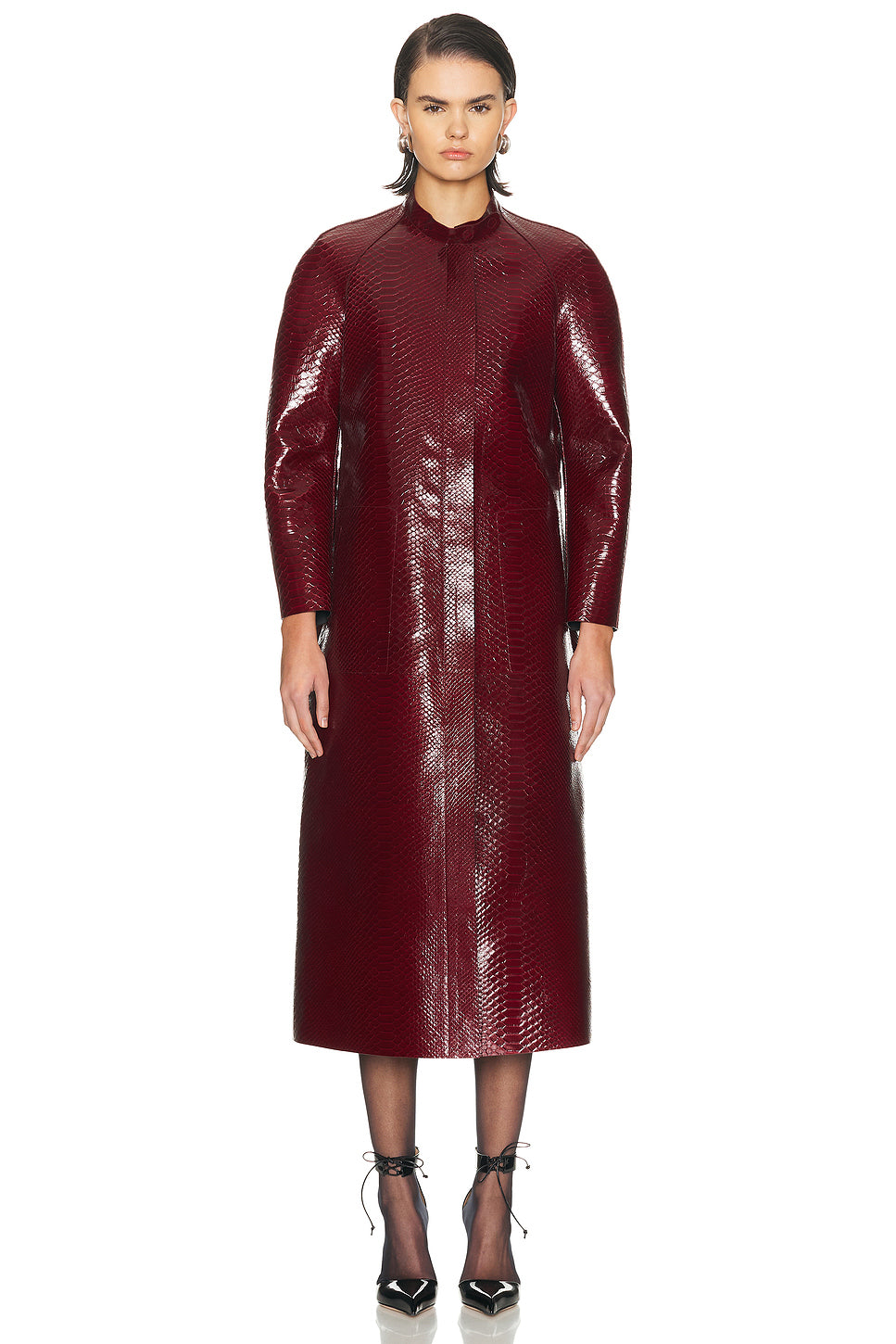 Leather Duchesse Biker Coat