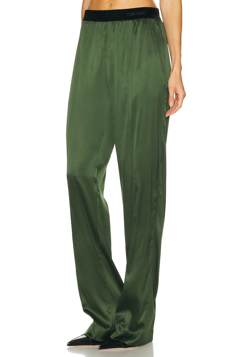 Stretch Silk Satin Pyjama Pant