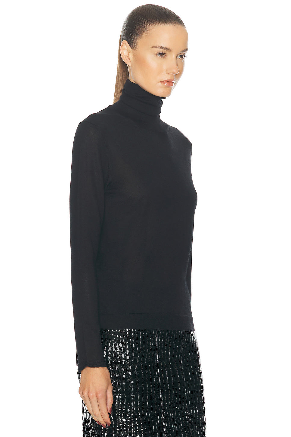 Cashmere Turtleneck Top