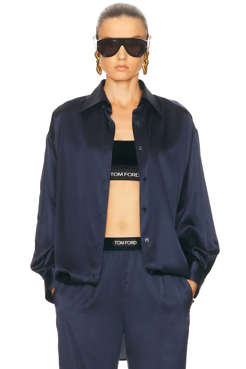 Silk Satin Relaxed Shirt