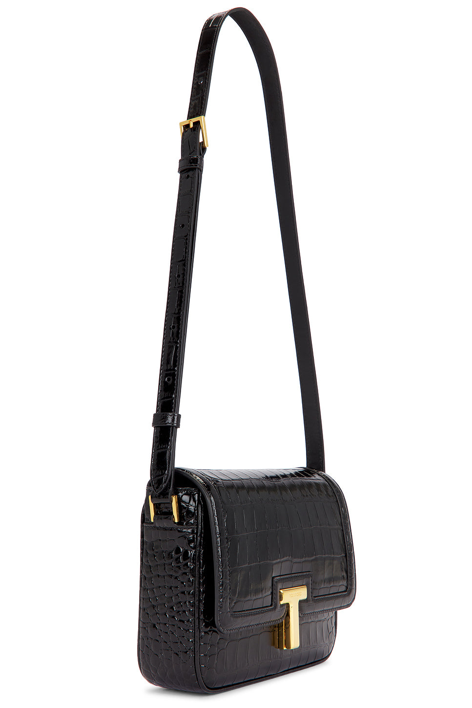 Wallis Stamped Croc Small Shoulder Bag