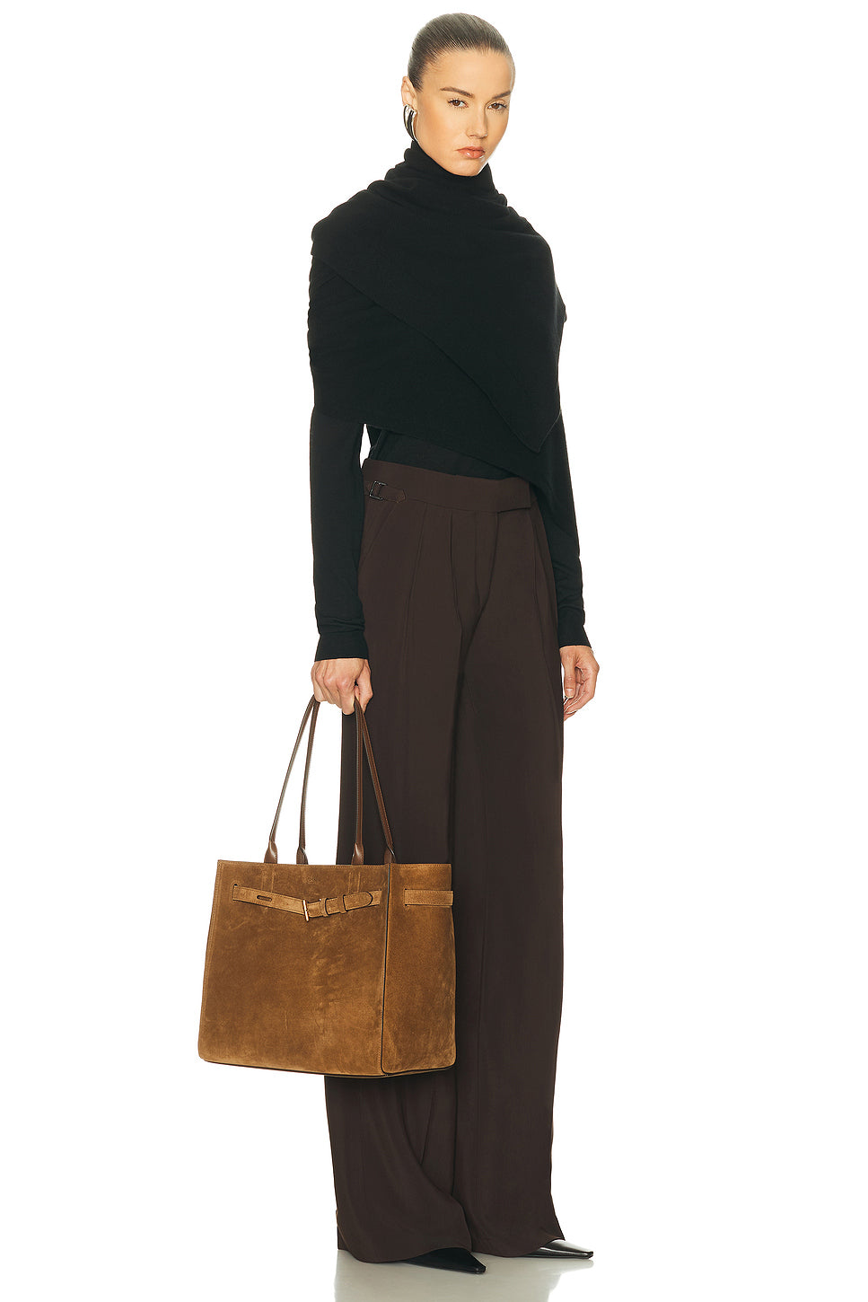 Audrey Medium Suede Tote Bag