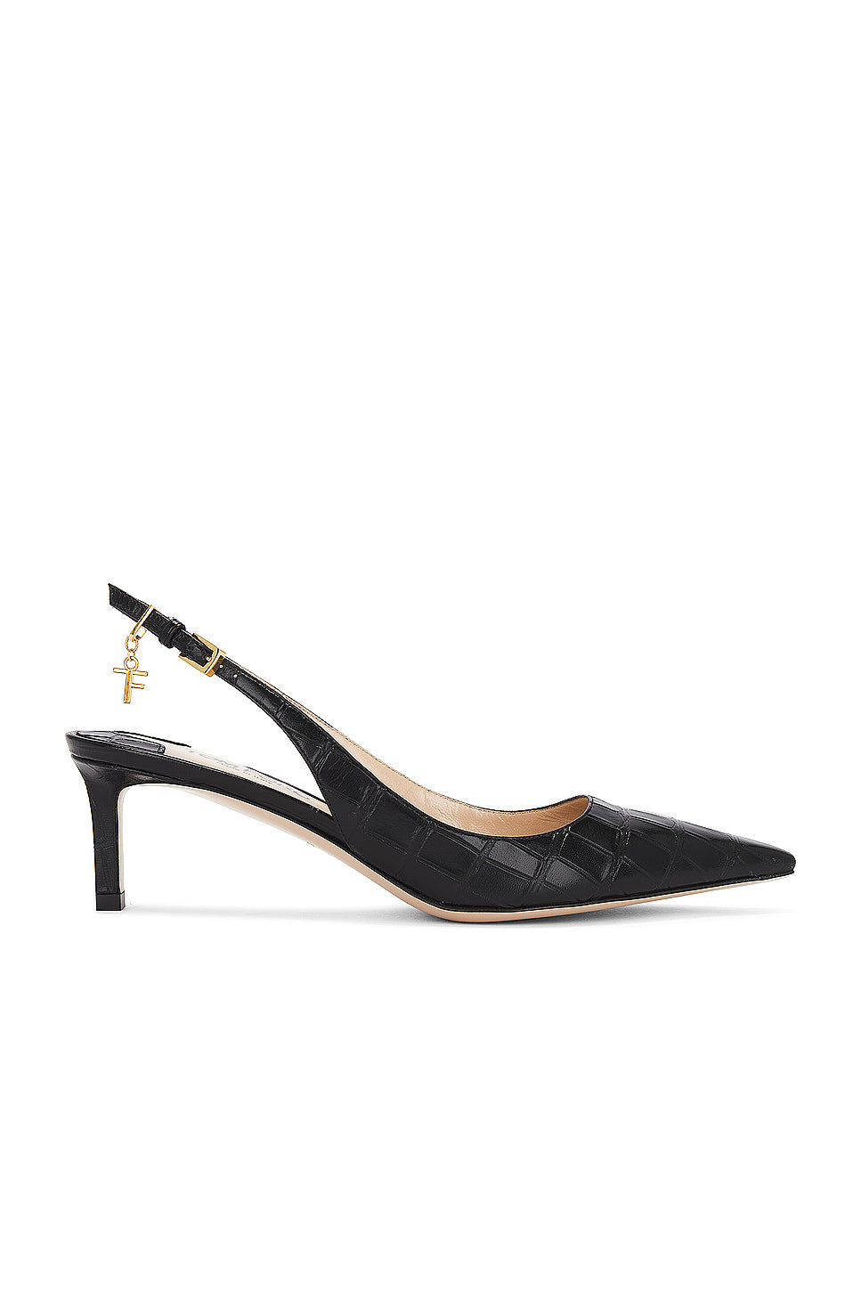 Stamped Croc Angelina 55mm Slingback Pump