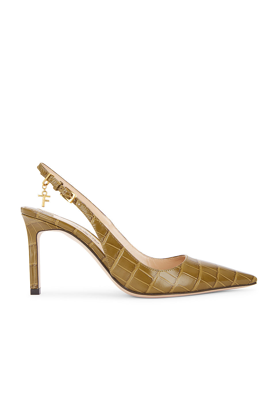 Stamped Croc 85 Slingback Pump