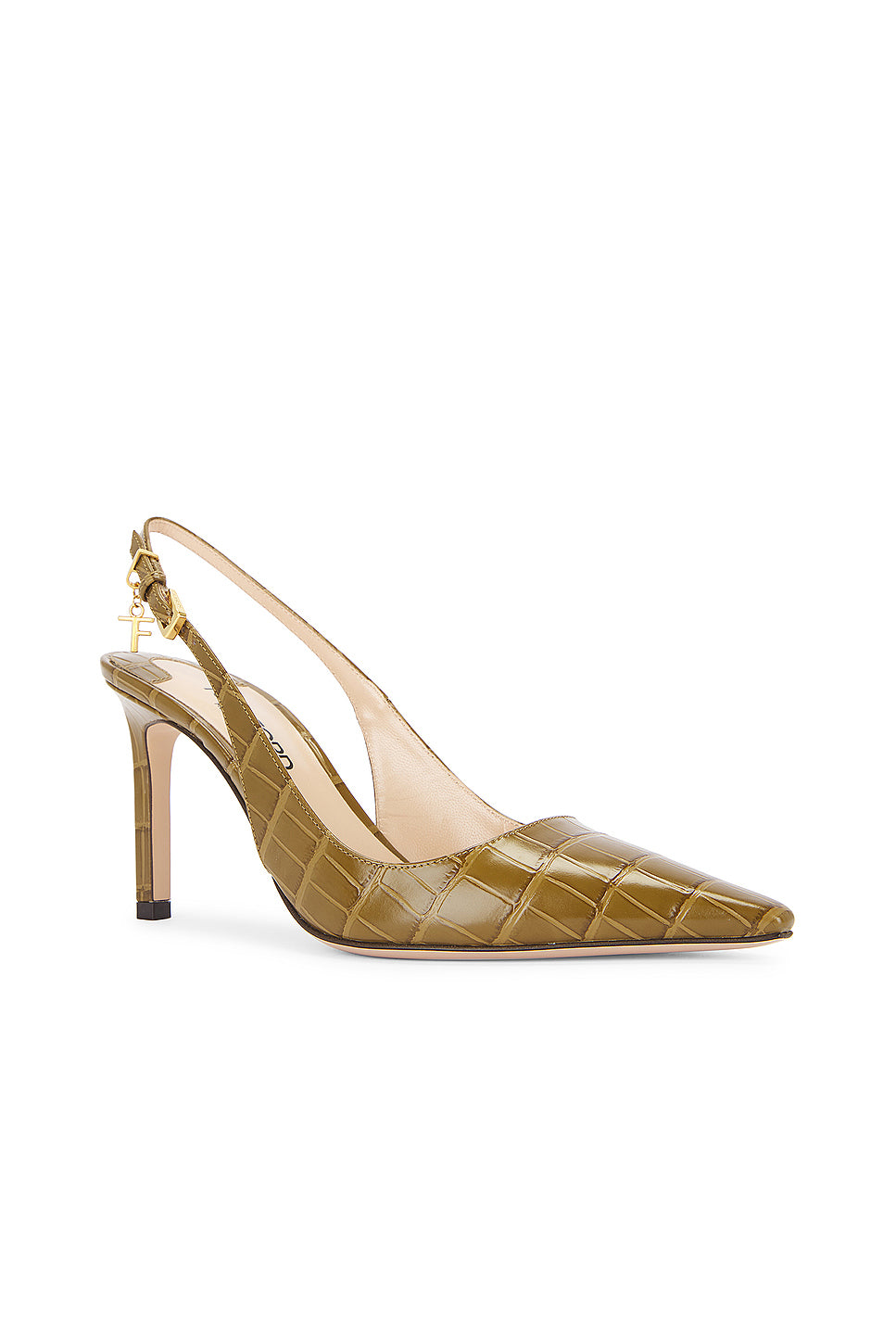 Stamped Croc 85 Slingback Pump