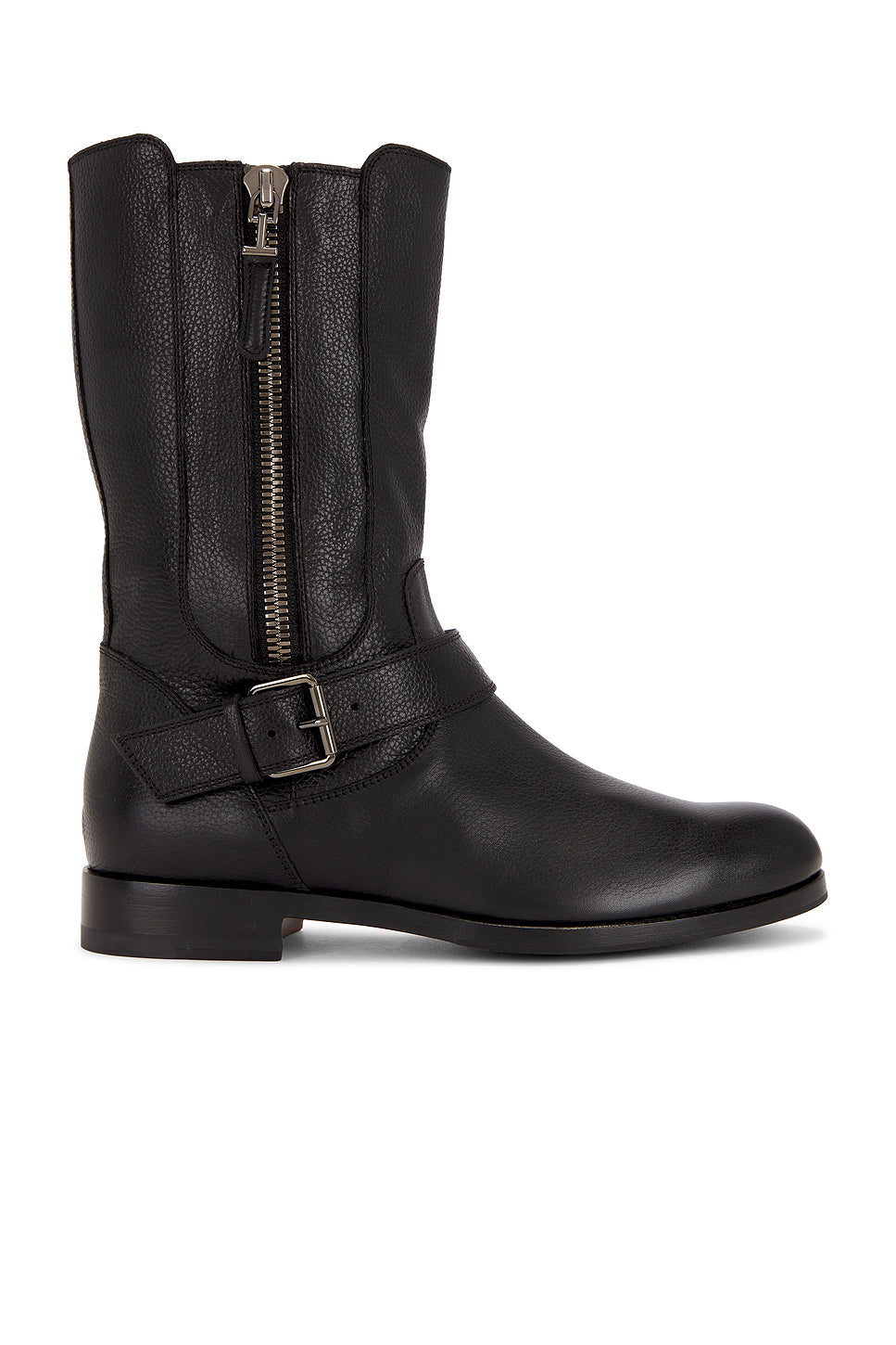 Smooth Grain Leather Ankle Boot