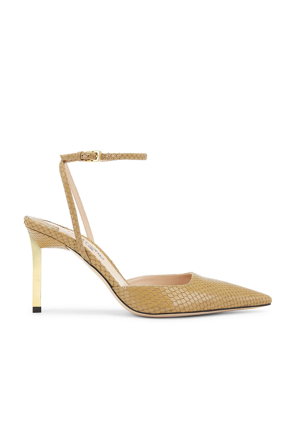 Glossy Stamped Python Slingback 85 Pump