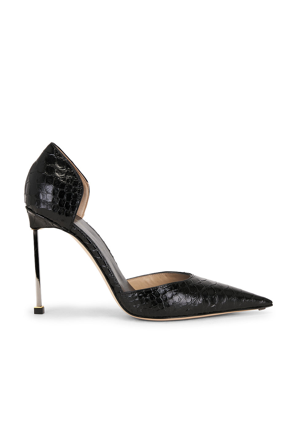 Printed Python D'Orsay Pump