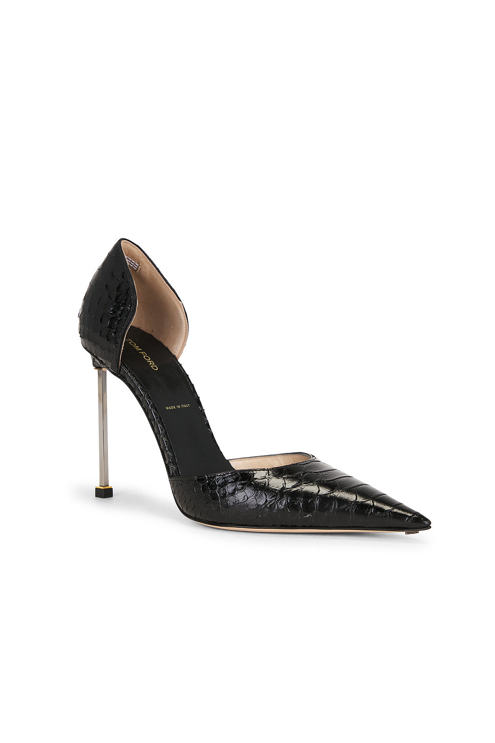 Printed Python D'Orsay Pump